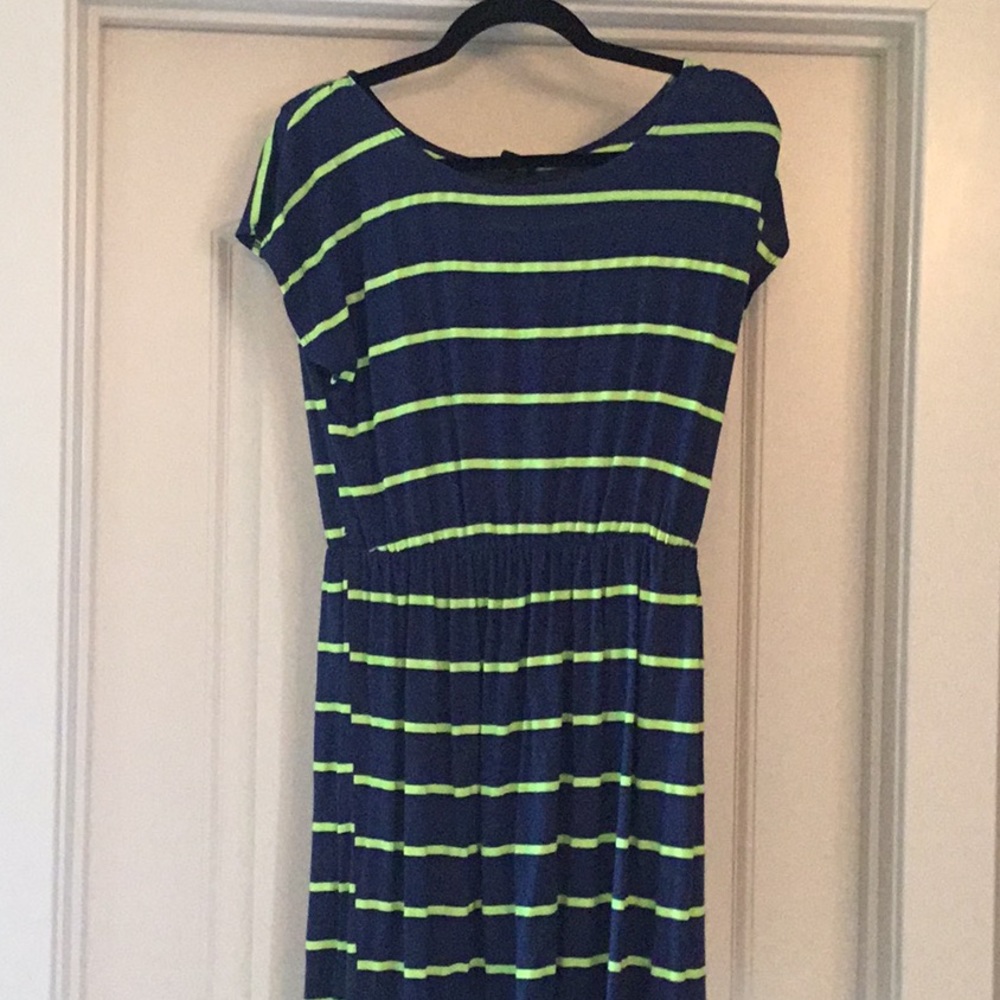 Navy & yellow striped tunic